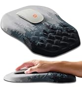 Armanza Ergonomic Slope Mouse Pad Wrist Support, Wrist Rest Mousepad for Carpal Tunnel Pain Relie...