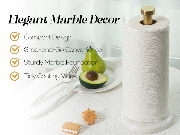 marble paper towel holder