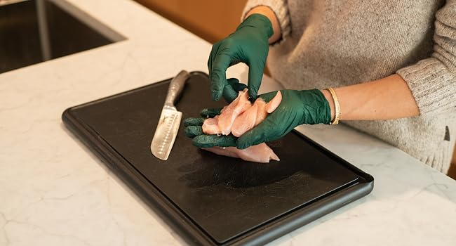 nitrile gloves xxl heavy duty nitrile gloves work disposable gloves food safe large latex gloves