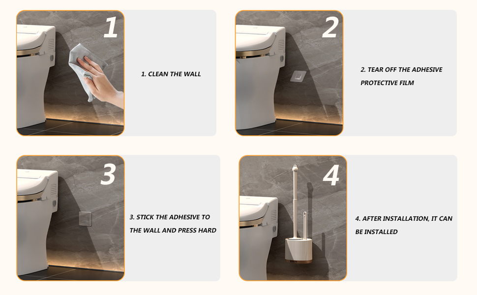 bathroom cleaning brush,toilet scrubber brush,wall mount toilet brush,toilet brush and holder
