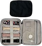 PINHEN Watch Band Organizer - Watch Straps Holder Carrying Case Storage Bag Travel Pouch for Wome...