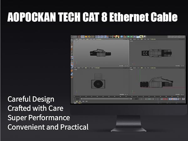 Patch Cord S/FTP Indoor & Outdoor 40Gbps 26AWG Compatible with Cat5/Cat5e/Cat6/Cat6e/ Cat7