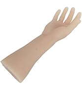 Pongnas Tattoo Practice Arms, Realistic Silicone Displaying Tattooing Training Arm for Shop (Righ...