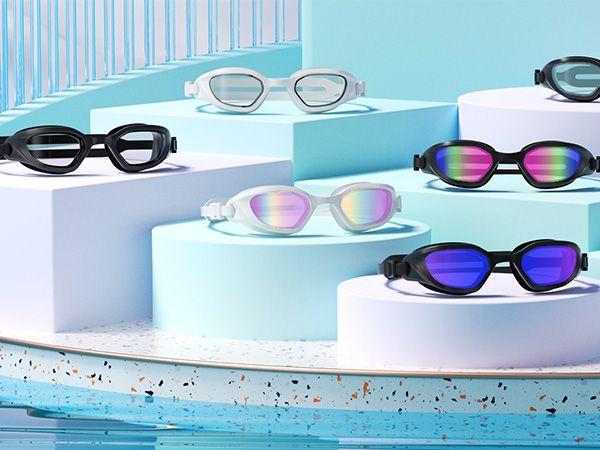 Swimming Goggles Family Photo