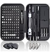 Precision Screwdriver Set, Computer Repair Tool Kit, Easytime 130IN1 magnetic screwdriver set wit...