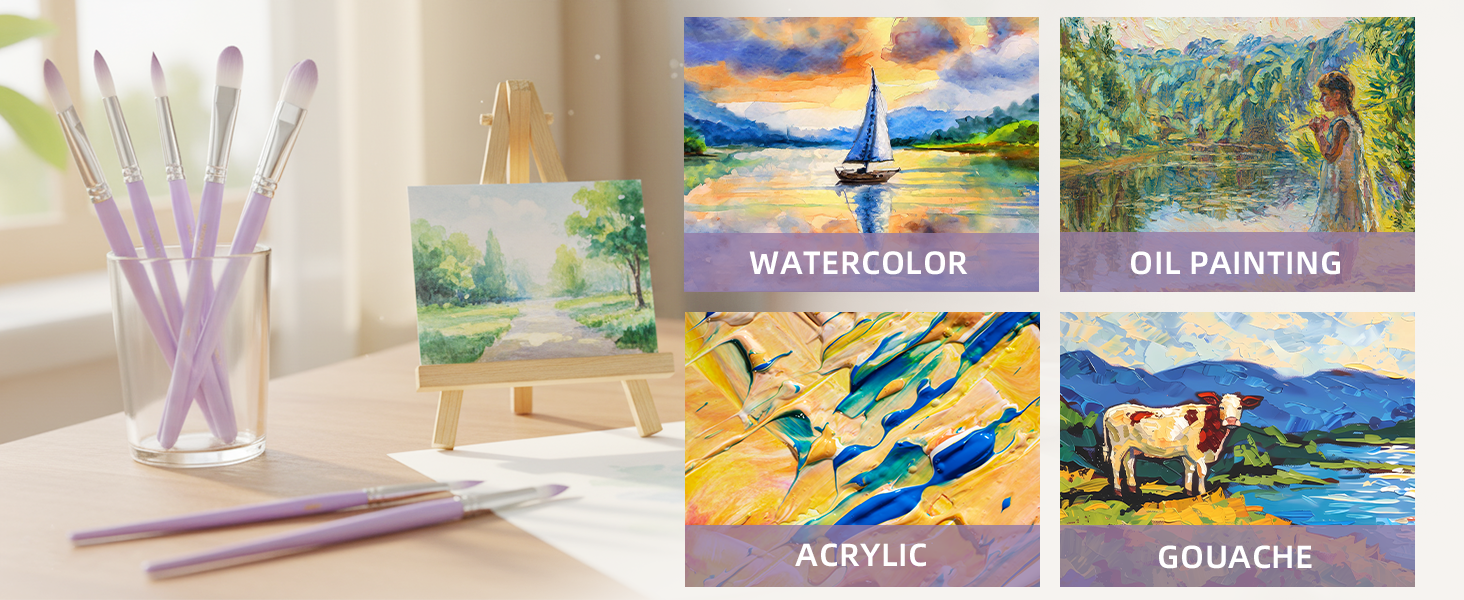 watercolor paint brushes
