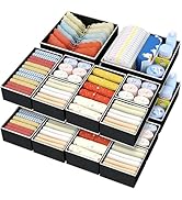 DIMJ Drawer Organizer Clothes - 12 Pack Baby Dresser Organizer for Nursery, Fabric Baby Clothes O...