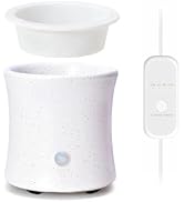 ASAWASA 3 in 1 Ceramic Wax Melt Warmer with 4 Timer and Silicone Dish, Candle Wax Warmer for Scen...