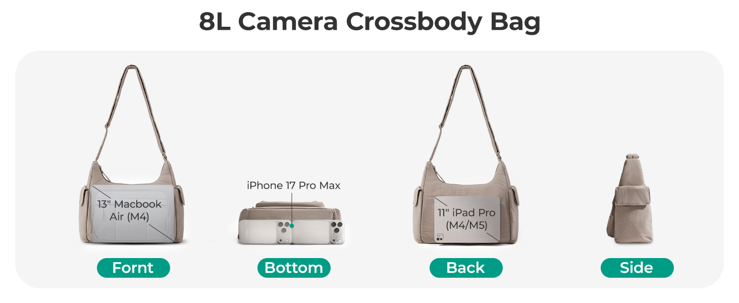 BAGSMART camera sling bag