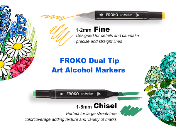 coloring markers for adults no bleed adult