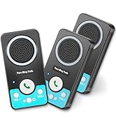 UHAXZ Intercoms Wireless for Home, Hands-Free Wireless Intercom, Long Range, 8 Volume Levels, 4 C...