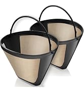 GoodCups 2-Pack Reusable #4 Cone Coffee Filters for Cuisinart 10–14 Cup Brewers (DCC-3200, DCC-12...