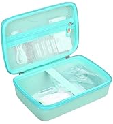 Asthma Inhaler Case, Portable Travel Nebulizer Spacer Storage, Hard EVA Carrying Case for Masks, ...