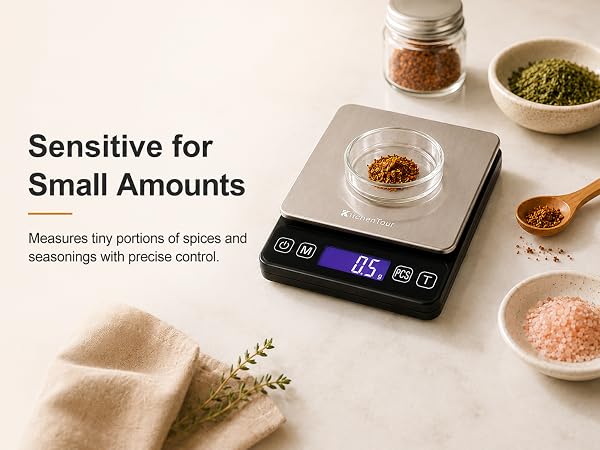 sensitive for small amounts