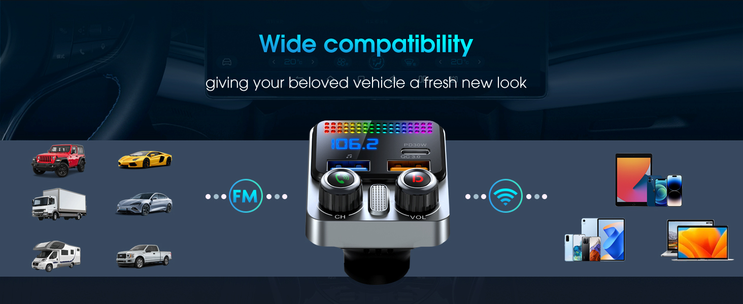 Bluetooth 5.4 Car Adapter