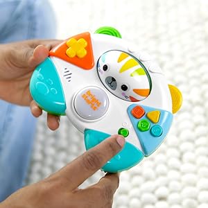 Bright Starts Gamer Buddy Game Controller Toy, Tiger