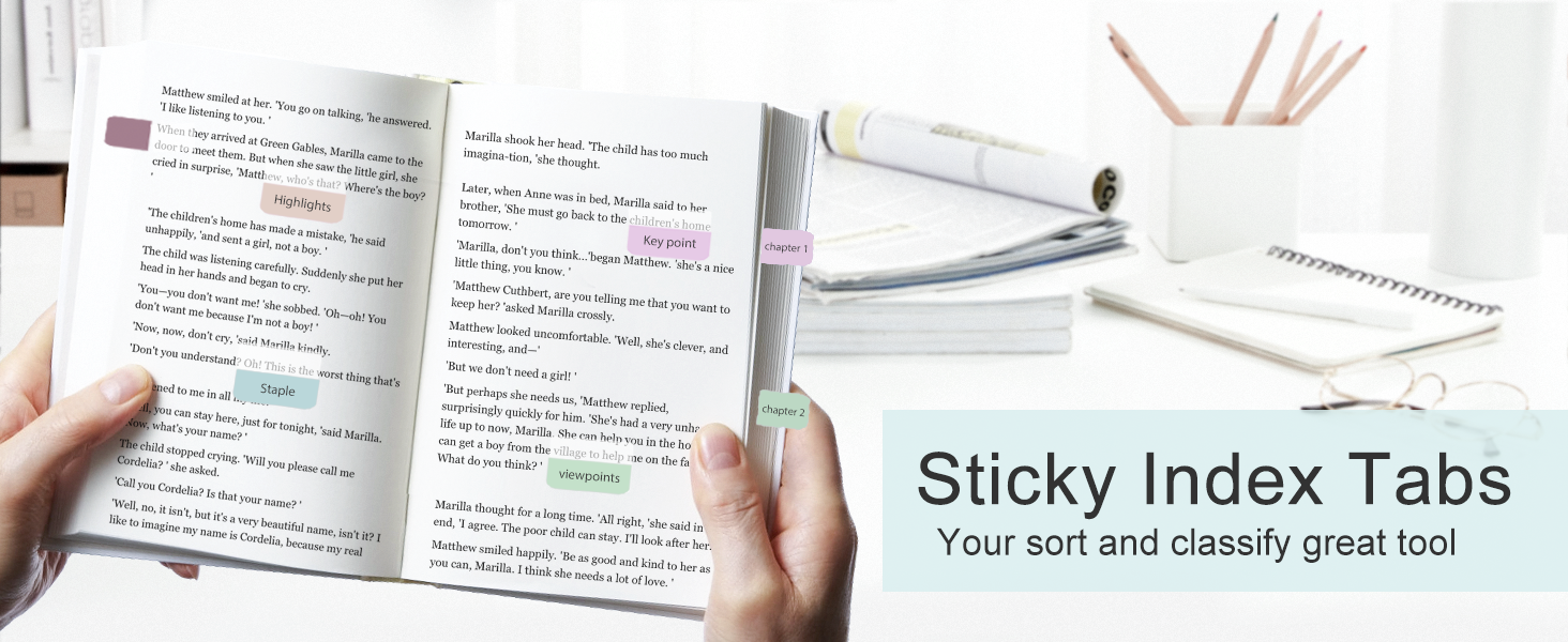 sticky index tabs