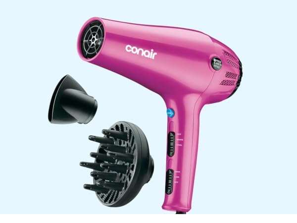 Hair dryer with components