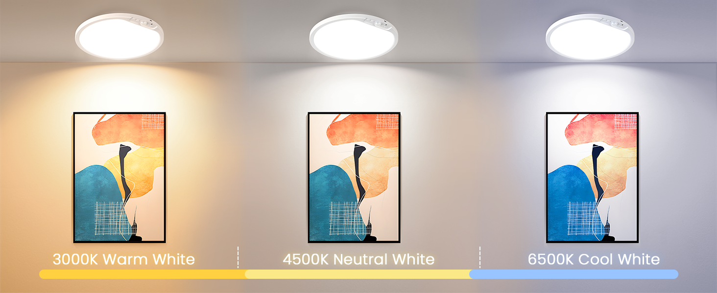 3 color temperatures warm white neutral white cool white led ceiling light