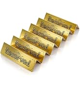 Tosnail 16 Pack Gold Reserved Table Signs, Metal Table Sign, Double Sided Seat Signs for Restaura...