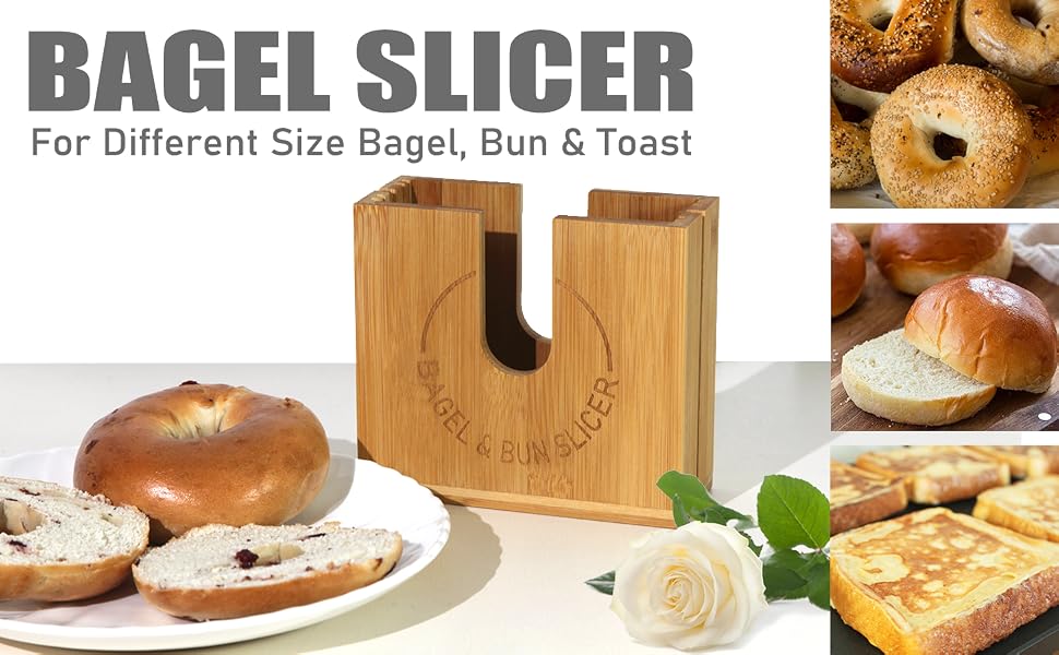 Bagel Slicer for Small and Large Rolls