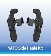 Nitze Side Handle Kit with NATO Clamp, 360° Adjustable NATO Side Handles for Smartphone/iPad/Moni...
