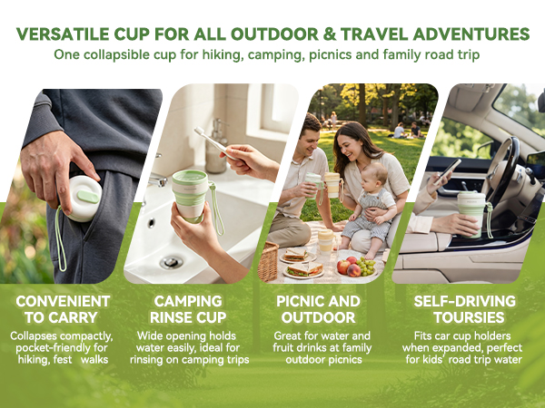 Collapsible Water Bottle for Travel