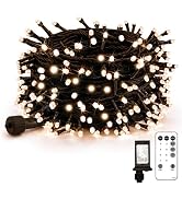 suddus Christmas Tree Lights Indoor, 66ft 200led Connectable Tree Lights with 8 Modes, Twinkle Li...