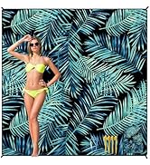 HIHOHO Beach Blanket Waterproof Sandproof Beach Mat 79”x 83” for 1-8 Adults Quick Drying Durable ...