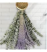 120 PCS Dried Eucalyptus Stems & Lavender Flowers Bundle for Shower, 17'' Natural Real Eucalyptus...