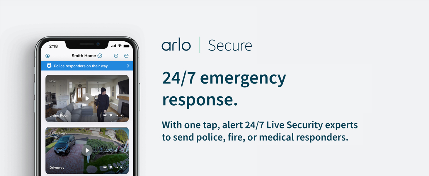 Arlo Secure - Emergency Response