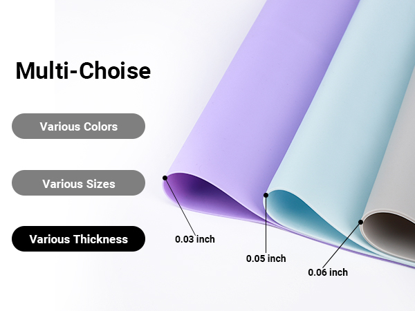 various thickness