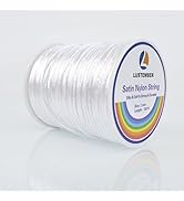 330 Feet Satin Nylon String, 1 mm Silky Smooth Durable Nylon Cord for Jewelry Making, Bracelets, ...