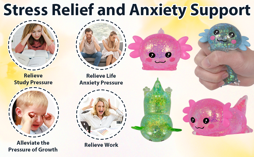 Axolotl Taba Squishy Stress Ball Squeeze Toy