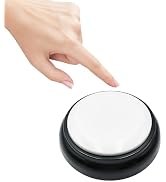 MAUJOY Large Talking Button Clock, Talking Alarm Clock Tells Time, Day and Date, Talking Alarm Cl...