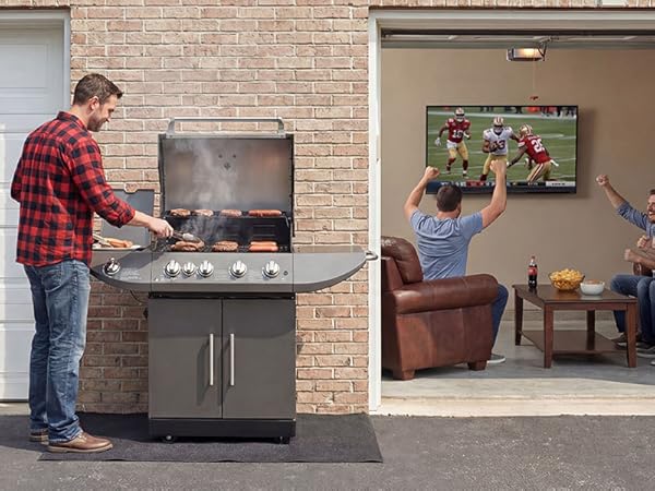 drymate under gas grill griddle mat deck patio protection pad USA made estera de parrilla de gas