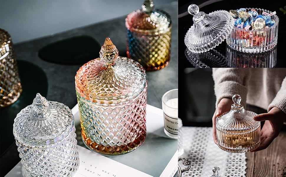 candy jar,decorative jar,glass jar,cute jars,candy dish,food jars,small jars,cookie jars