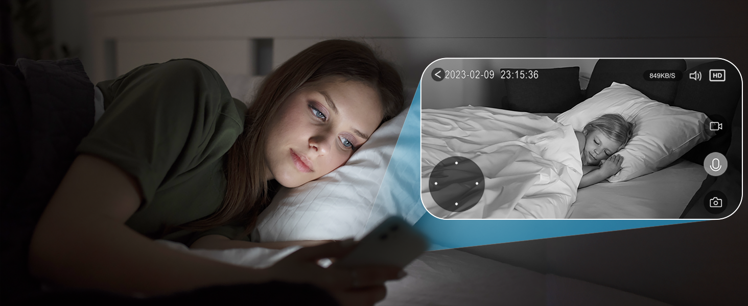 security camera with night vision wifi camera