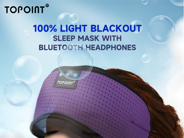 sleep mask with bluetooth headphones