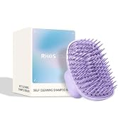 RHOS Press the shampoo brush with Handle for Men and Women Detangling and Styling Combs for Strai...