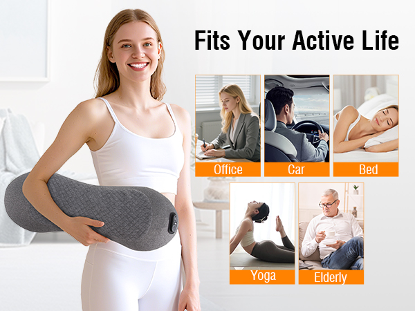 back pain relief products massage pillow lower back massager for fatigue relief