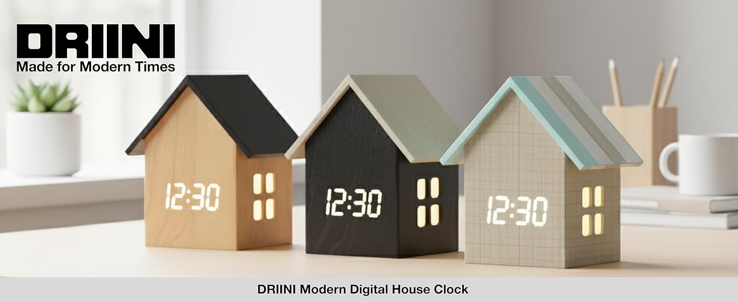 driini digital house clock cute house clock living room digital clock alarm clock unique clock