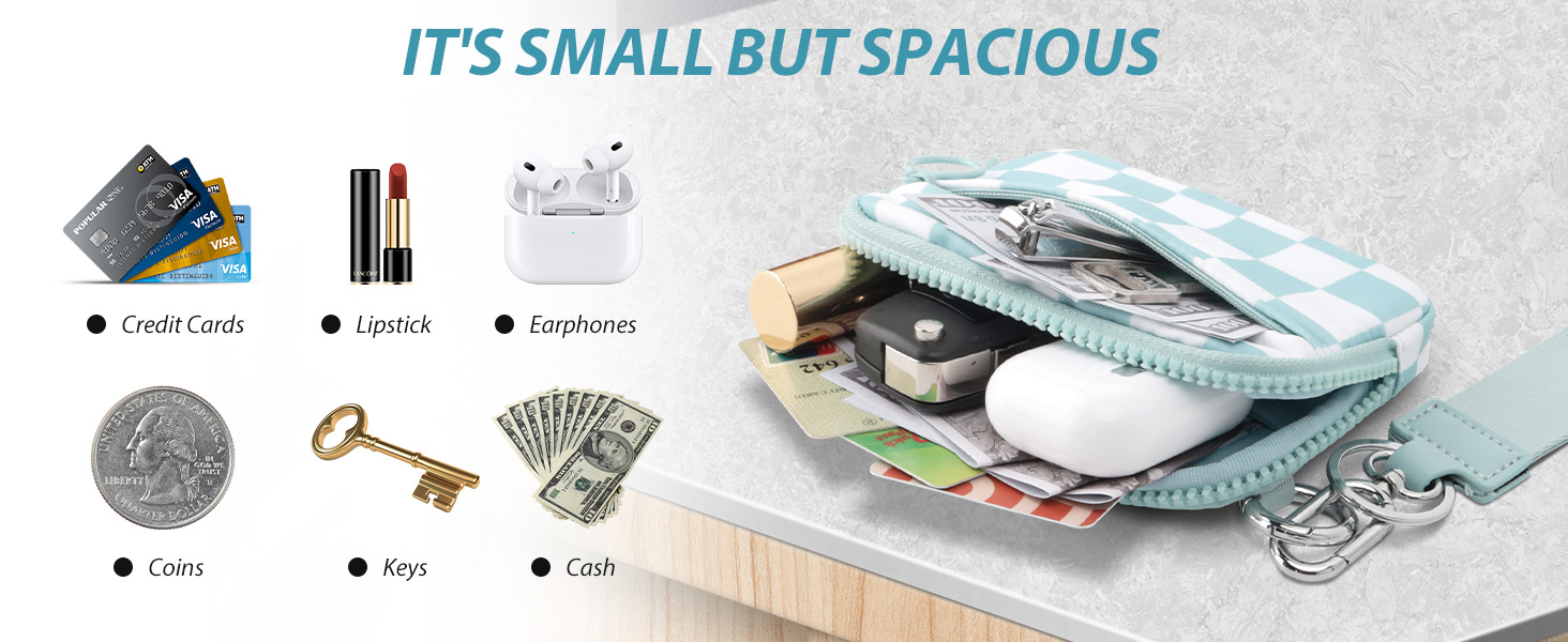 iris wallet small mini keychain wristlet wallets for women coin pouch purse card holder change girl