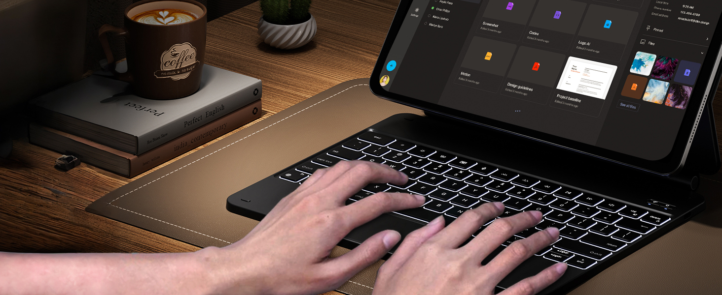 comfortable typing