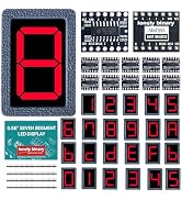 Lonely Binary 0.56" 7-Segment LED Display Kit-12 Common Cathode +12 Common Anode Digits, 24x3D Pr...