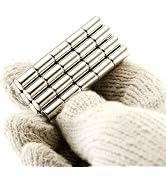 20Pcs Silver 5x10 mm Round Neodymium 5mmx10mm N35 Disc 5 * 10 Cylinder Rare Earth ,for Industrial...