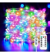 Fairy Lights Plug in, 33FT 100LEDs USB Twinkle Lights with Timer and Remote, Starry String Lights...