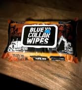 Blue Collar Wipes XL Flushable Adult Wet Wipes 96 Count Biodegradable Sewer and Septic Safe