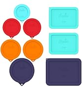 Sophico Silicone Storage Cover Lids Replacement for Anchor Hocking and Pyrex Glass Bowls (Contain...