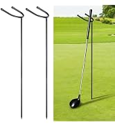 TOBWOLF 2PCS U-Shaped Golf Club Holder, Keeps Your Clubs Clean, Dry & Visible, Detachable Metal G...